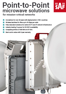 SAF Tehnika Point-To-Point Mission Critical Microwave Solutions